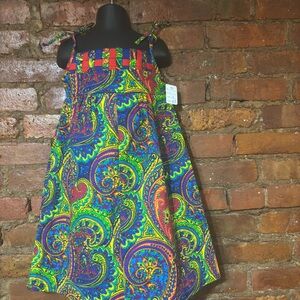 Girls' Multicolor Paisley Sundress